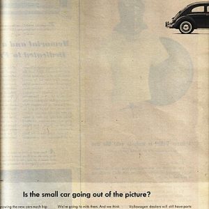 Volkswagen Bug Ad 1965 May