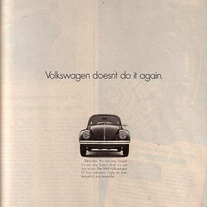 Volkswagen Bug Ad 1968 October