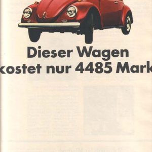 Volkswagen Bug Ad November 1967