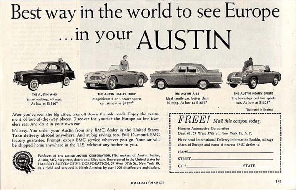 Austin Healey Ad 1960