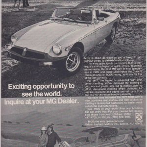 MG Ad October 1977