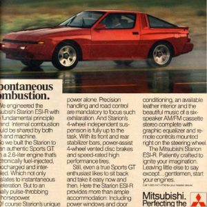 Mitsubishi Ad August 1987