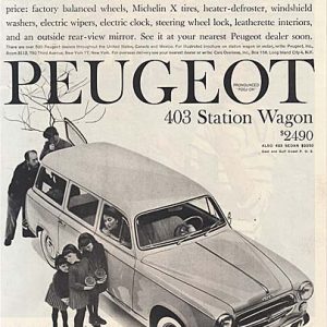 Peugeot Station Wagon Ad 1960