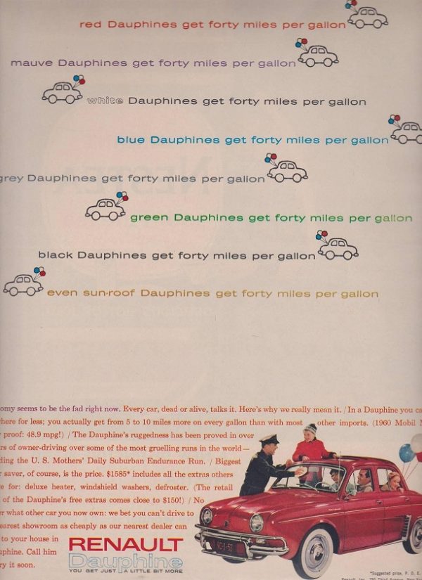 Renault Ad January 1961