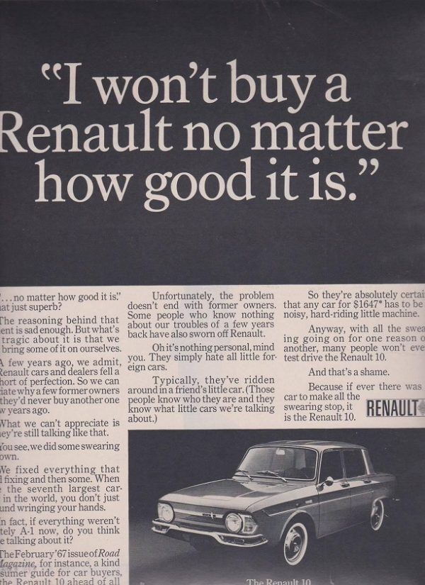 Renault Ad January 1967