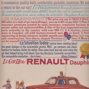 Renault Ad March 1960