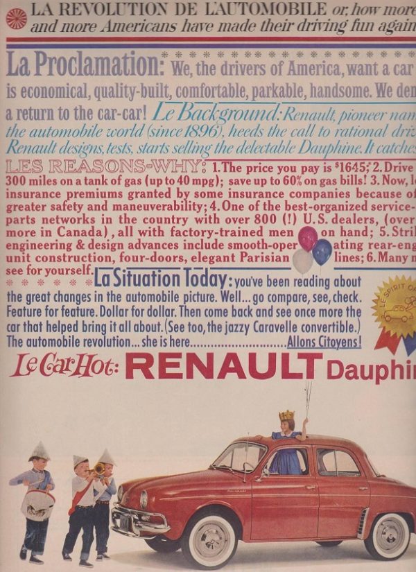 Renault Ad March 1960