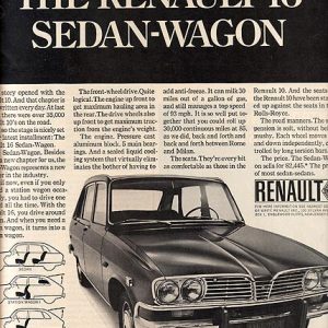 Renault Station Wagon Ad 1968