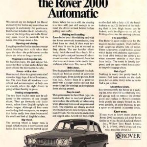 Rover Ad 1969