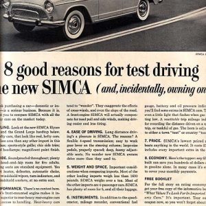 Simca Ad August 1959