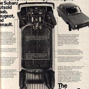 Subaru Ad October 1971