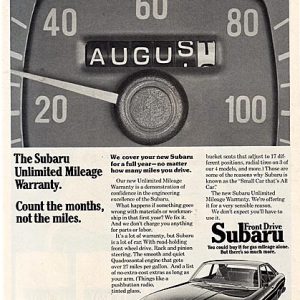 Subaru Ad October 1974