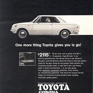 Toyota Ad October 1968