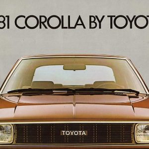 Toyota Corolla Dealer Brochure 1981