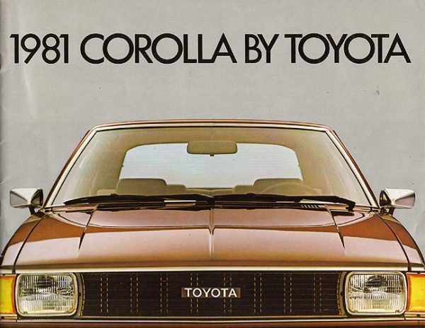 Toyota Corolla Dealer Brochure 1981