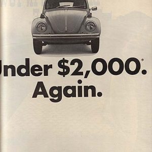 Volkswagen Bug Ad January 1972