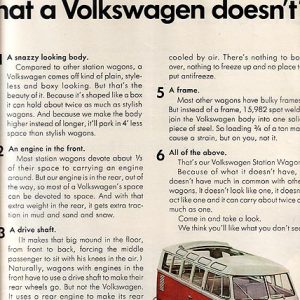 Volkswagen Bus Ad July 1966