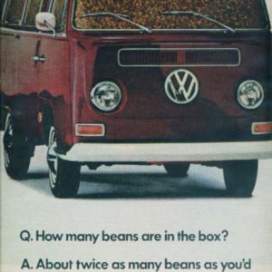 Volkswagen Bus Ad May 1968