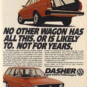 Volkswagen Dasher Ad 1974
