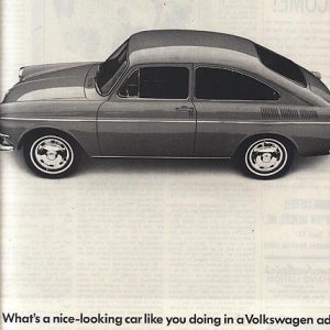 Volkswagen Fastback Sedan Ad December 1966