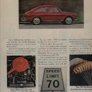 Volkswagen Fastback Sedan Ad November 1967