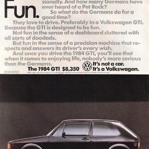 Volkswagen GTI Ad 1983