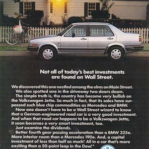 Volkswagen Jetta Ad 1987