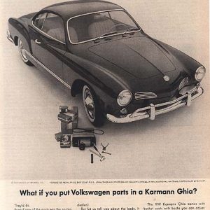 Volkswagen Karmann Ghia Ad 1963