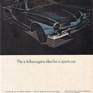 Volkswagen Karmann Ghia Ad 1968