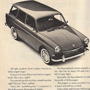 Volkswagen Squareback Sedan Ad 1965