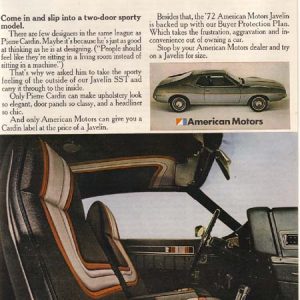 AMC Javelin Ad April 1972