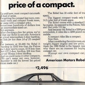 AMC Rebel Ad 1969