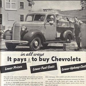 Chevrolet Truck Ad 1939