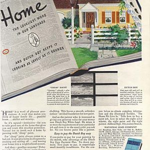 Dutch Boy Paint Ad March 1937