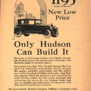 Hudson Ad 1925