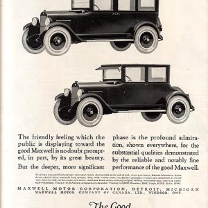 Maxwell Ad 1922