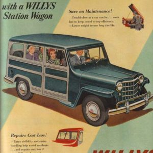 Willys Station Wagon Ad May 1951