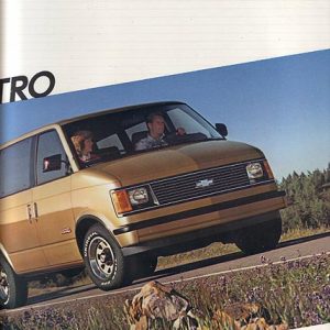 Chevrolet Astro Dealer Brochure 1986