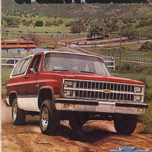 Chevrolet Blazer Dealer Brochure 1981