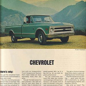 Chevrolet Pickup Truck Ad March 1968