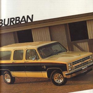 Chevrolet Suburban Dealer Brochure 1986