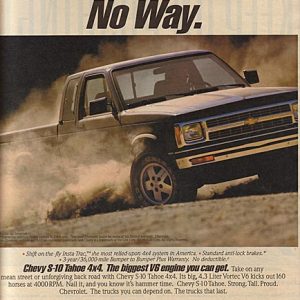 Chevrolet Tahoe Ad 1992