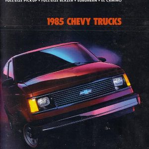 Chevrolet Trucks Dealer Brochure 1985