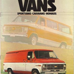 Chevrolet Van Dealer Brochure 1978