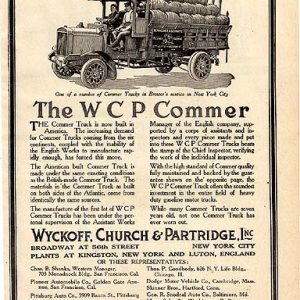 Comer Trucks Ad 1912