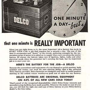 Delco Auto Battery Ad 1940