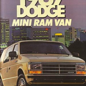 Dodge Mini Ram Van Dealer Brochure 1987