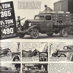 Dodge Truck Ad 1935