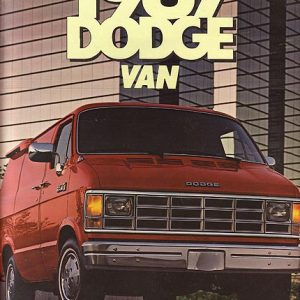 Dodge Van Dealer Brochure 1987