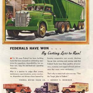 Federal Trucks Ad January 1948
